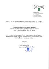 OTVORITEV PRENOVLJENIH PROSTOROV KS CERŠAK